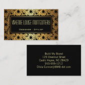 Black & Gold Adventure Muster Visitenkarte (Vorne/Hinten)