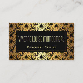 Black & Gold Adventure Muster Visitenkarte