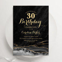 Black Gold Agate 30. Geburtstag