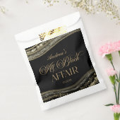 Black Gold Agate All Black Affair Birthday Party Geschenktütchen (Versiegelt)