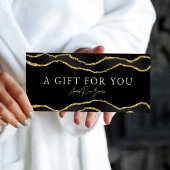 Black Gold Agate Beauty Salon Geschenkgutschein