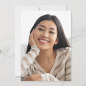 Black Gold Agate Foto Abschluss 2025 Einladung (Rückseite)