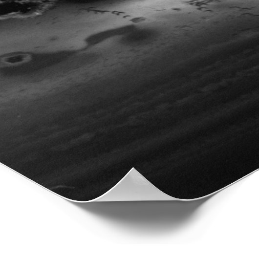 Black Gold Agate Geode 24x36 Wedding Willkommen Poster (Ecke)