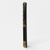 Black & Gold Agate Geode Case-Mate iPhone Hülle (Hinten/Links)