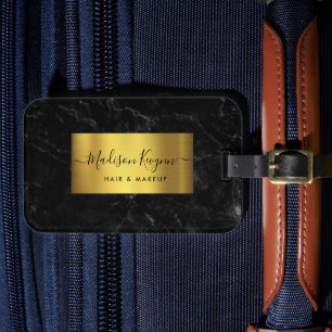 Black Gold Agate Gepäckanhänger