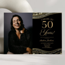 Black Gold Agate Picture 50. Geburtstagsparty