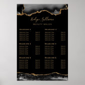 Black Gold Agate Preisliste Poster (Vorne)