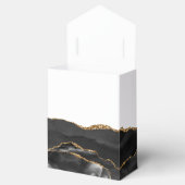 Black Gold Agate Script Erste Kommune Geschenkschachtel (Geöffnet)