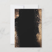 Black Gold Agate Überraschung 50. Geburtstag Einladung (Rückseite)