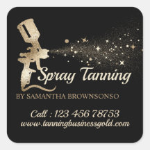 Black Gold Air Brush Paint Spray Mobile Tanning
