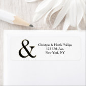 Black & Gold Ampersand Chic Wedding Einladung (Insitu)