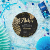 Black Gold Ananas Überraschung Rente Party Pappteller (Party)