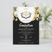 Black Gold Ankündigung von Rechtsanwalt Grad (Stehend Vorderseite)