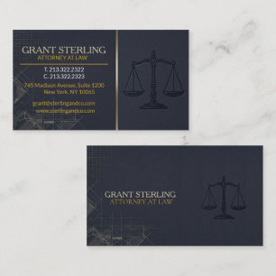 Black Gold Anwalt Anwalt Luxus 3D Visitenkarte