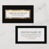 Black Gold Anwesen Planung Visitenkarte (Vorne/Hinten)