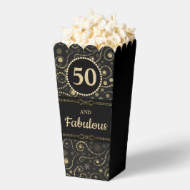 Black &Gold ANY AGE Birthday 2.5"w x 3.5"l x 7.5"h Geschenkschachtel