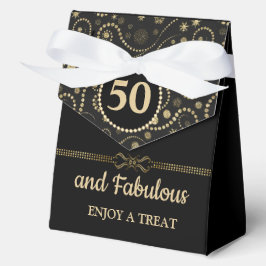 Black &Gold ANY AGE Birthday 4"w x 2"l x 5"h Geschenkschachtel