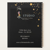 Black Gold Appointment Book Beauty Yoga Salon Planer (Rückseite)