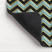 Black Gold Aquamarin ZigZag Mousepad (Ecke)