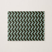 Black Gold Aquamarin ZigZag Puzzle (Horizontal)