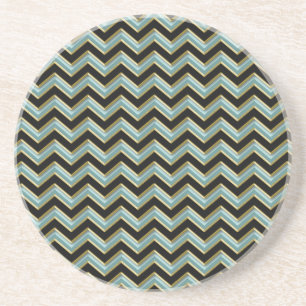 Black Gold Aquamarin ZigZag Untersetzer