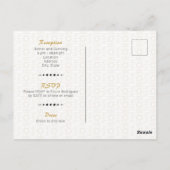 Black & Gold Arabian Quinceñera Foto Postkarte (Rückseite)