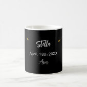 Black Gold Aries Sternkonstellation Geburtstag Kaffeetasse (Mittel)