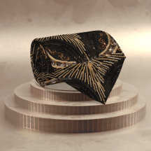 Black & Gold Art Deco Bead: New Year / 1920er Part