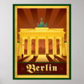 Black & Gold Art Deco Berlin Poster (Vorne)