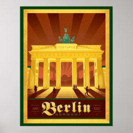 Black & Gold Art Deco Berlin Poster