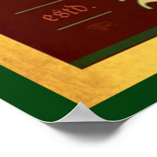 Black & Gold Art Deco Berlin Poster (Ecke)