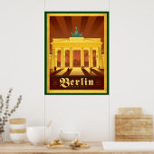 Black & Gold Art Deco Berlin Poster (Küche)