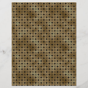 Black & Gold Art Deco Buchblatt