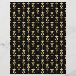 Black & Gold Art Deco Buchblatt