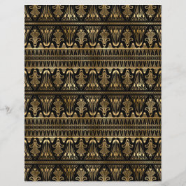Black & Gold Art Deco Buchblatt