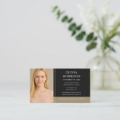 Black Gold Attorney at Law Photo Visitenkarte (Stehend Vorderseite)