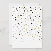 Black & Gold Balloons | Es ist eine Baby-Dusche Einladung (Rückseite)