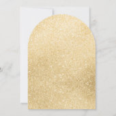 Black Gold Balloons Graduation Party Einladung (Rückseite)