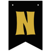 Black & Gold Banner "Glückwünsche" (Dritte Fahne)