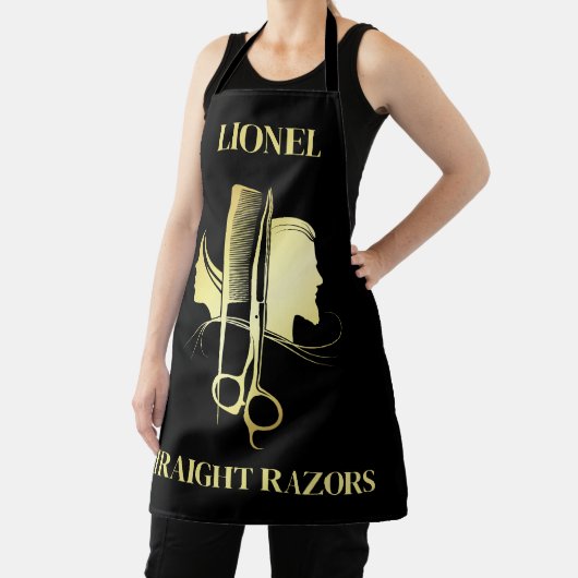 Black & Gold Barber Shop Schürze (InSitu)