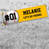 Black Gold Baseball Team Autoaufkleber