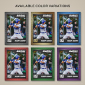 Black Gold Baseball Trading Card, Baseball Player Telefonnummerkarte