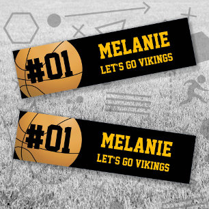 Black Gold Basketball Team Autoaufkleber