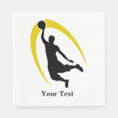 Black Gold Basketball Team Serviette (Vorderseite)