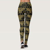 Black Gold Bee CBDOilPrincess Leggings (Rückseite)
