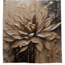 Black Gold Beige Brown Abstrakt