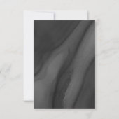 Black & Gold Beileid Memory dank Karte (Rückseite)