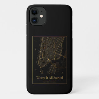 Black Gold Benutzerdefinierte Stadtplan iPhone-Hül Case-Mate iPhone Hülle