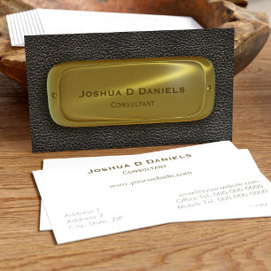 Black Gold Beruflich Consulting Business Card Visitenkarte