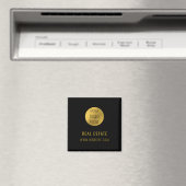 Black Gold Beruflich Real Anwesen Agent Business Magnet (In Situ (Geschirrspüler))